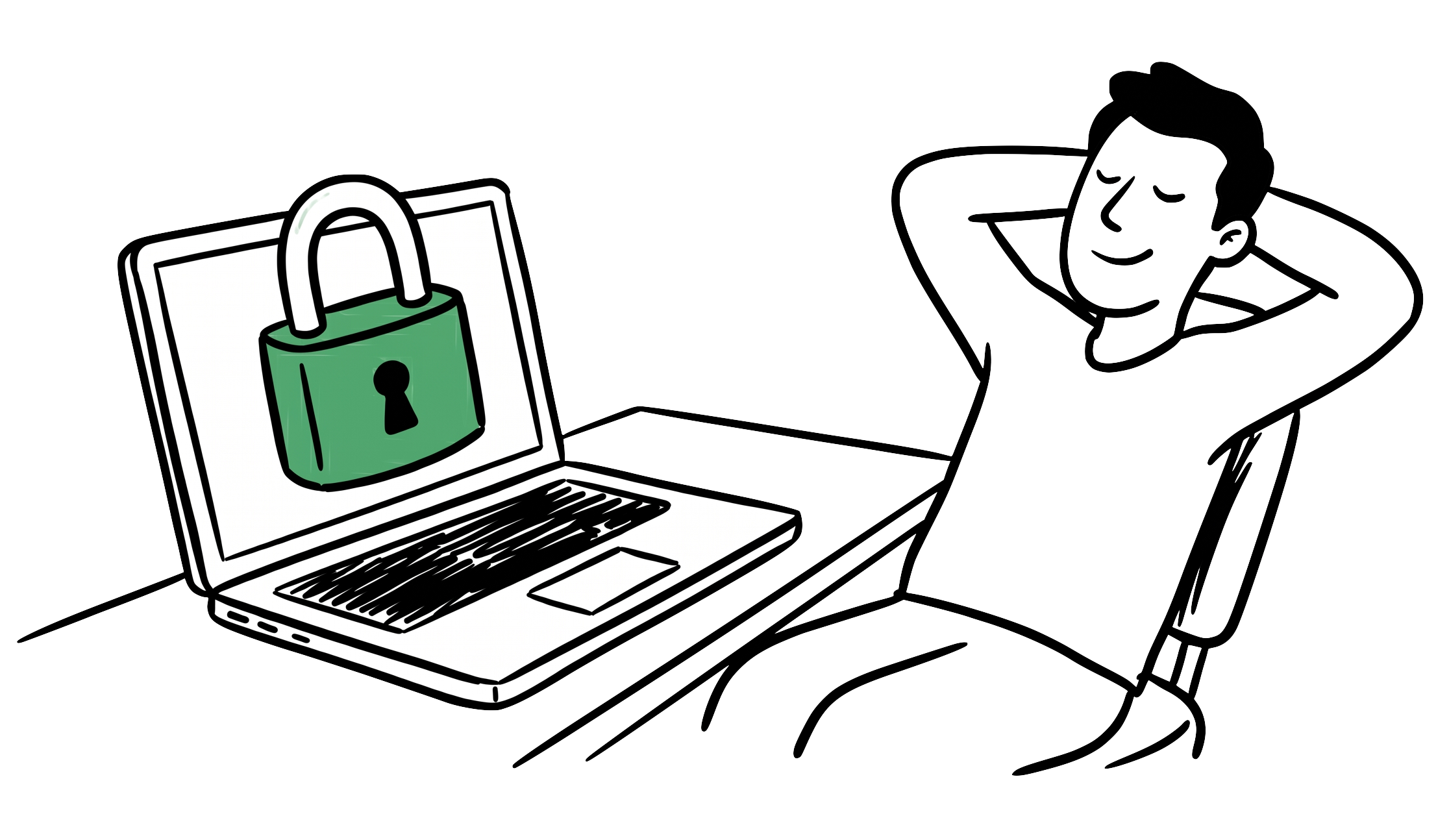 MacBook running Escribolt offline on an airplane
